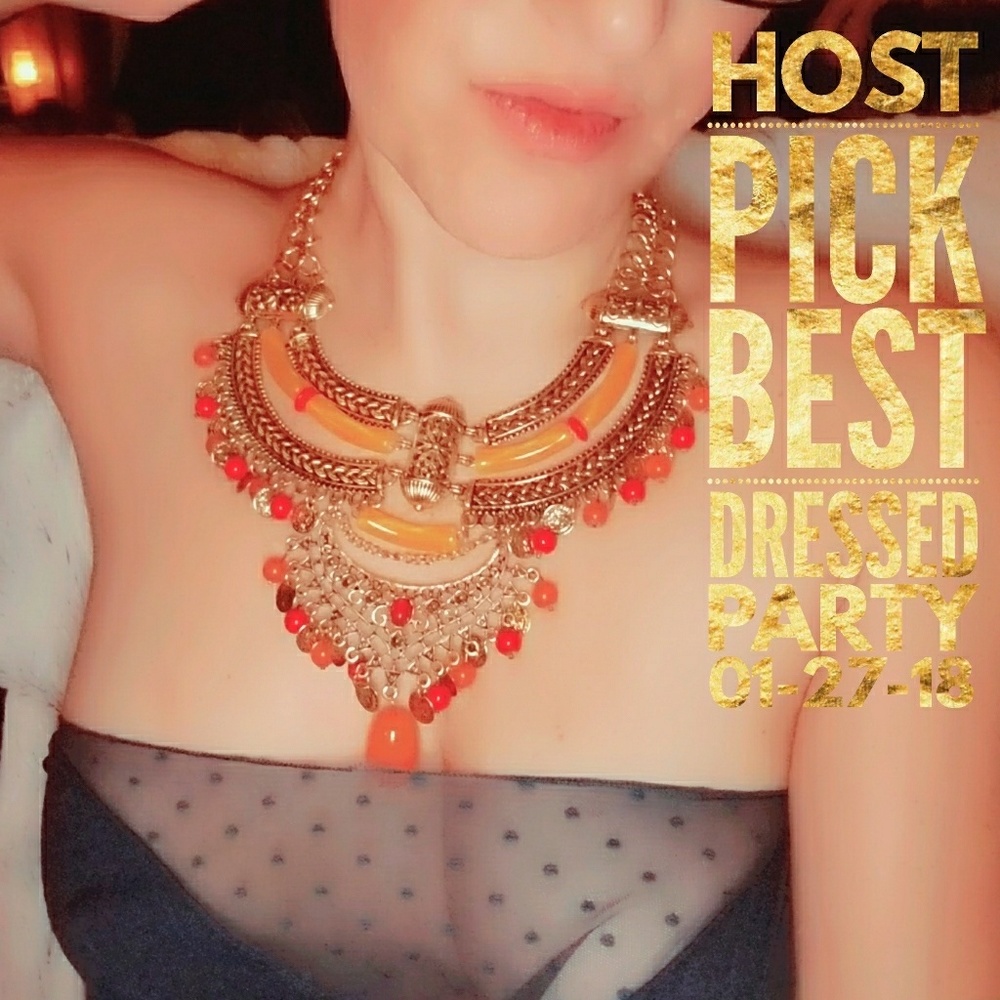 Buddhist Tibetan Bronze Beaded Statement Necklace